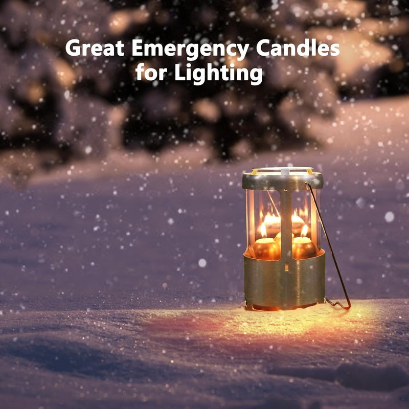 NOMFIX 12-Hour White Candles Compatible with Candle Lanterns, Long-Burning Candles for Outdoor, Camping, Emergency, Survival Emergency Preparedness- 20Pack - Image 4